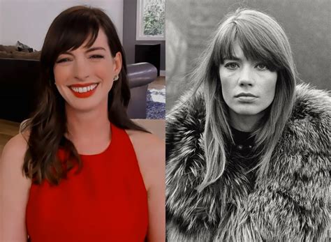 Anne Hathaway Debuts Side Swept French Girl Bangs Vogue