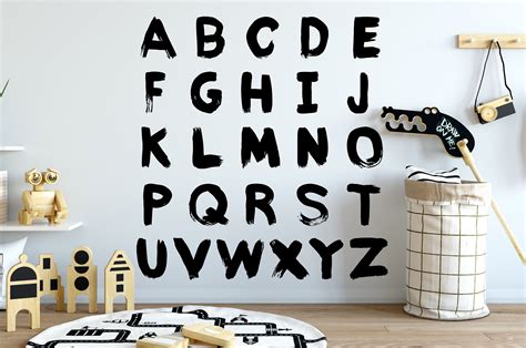 Abc Alphabet Decals Nursery Room Decals Learning Nursery Etsy