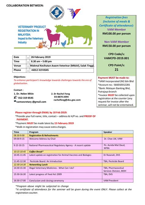 Jalan jelapang, taman silibin, 30020 ipoh, perak, malaysia | health. Upcoming event - Veterinary Association Malaysia (VAM)