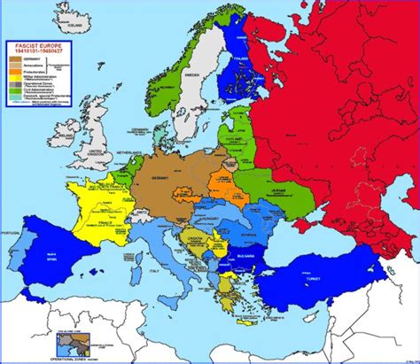 Hisatlas Map Of Europe 1941 1945
