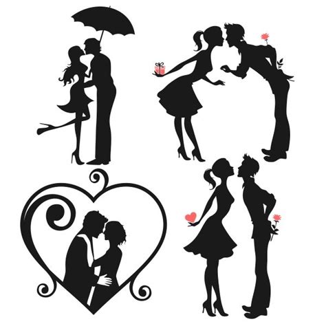 Love Couple Svg Cuttable Designs Silhouette Art Cutting Tables