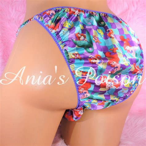 Anias Poison Satin String Bikini Mermaid Princess Half Back Cheeky Cut