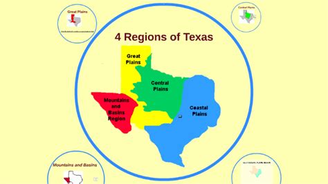 4 Regions Of Texas By Claire Hill