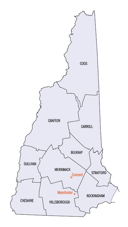 New Hampshire Counties History And Information