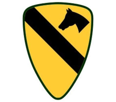 US Army St Cavalry Division Patch Vector Files Dxf Eps Svg Etsy