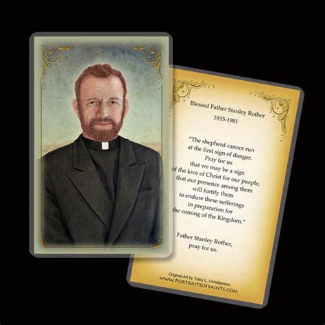 Bl Fr Stanley Rother Holy Card Portraits Of Saints