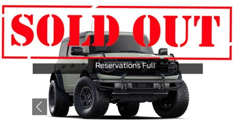2021 Ford Bronco Sold Out Youtube
