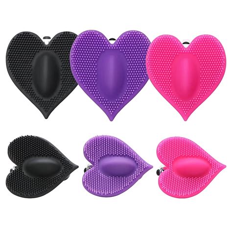 Soft Silicone Sex Toys Clitoral Nipple Masturbation Massage Brush Vibrator For Women Love Heart