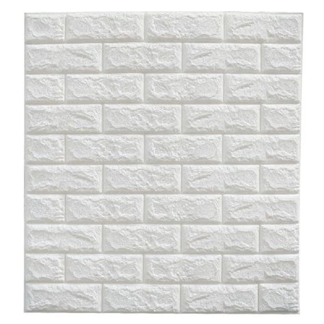 Oya 3d Foam Bricks Self Adhesive 77cm By 70cm Waterproof Wallpaper