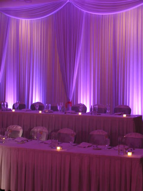 Head Table Backdrops with Swag - MDM Entertainment