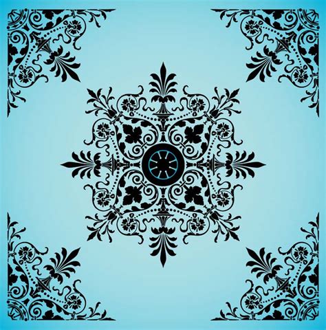 Victorian Style Vector Floral Pattern Background Fabric Seamless