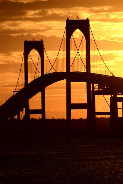 Newport Bridge Sunset Free Photo Download Freeimages