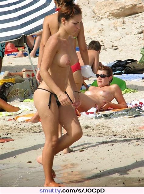 outdoor public beach ocean topless toplessbikini toplessbeach nudebeach smallboobs