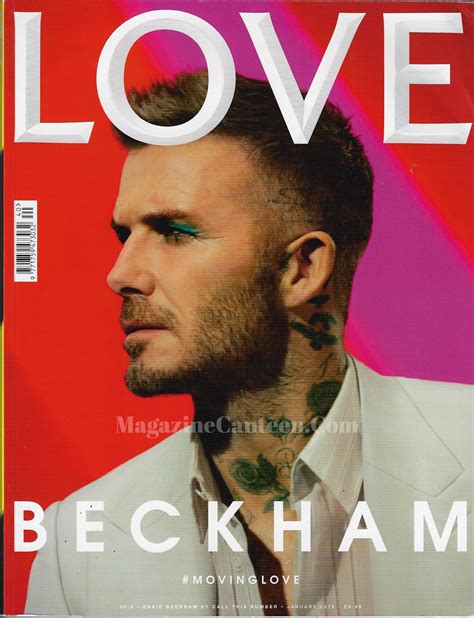 Love Magazine 205 David Beckham Magazine Canteen