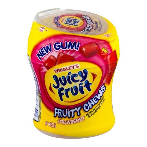Juicy Fruit Fruity Chews Sugarfree Gum Strawberry 40 Each From Food
