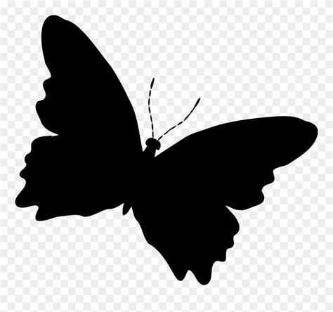 Silhouette Butterfly Butterfly Png Vector Silhouette Clipart 459380