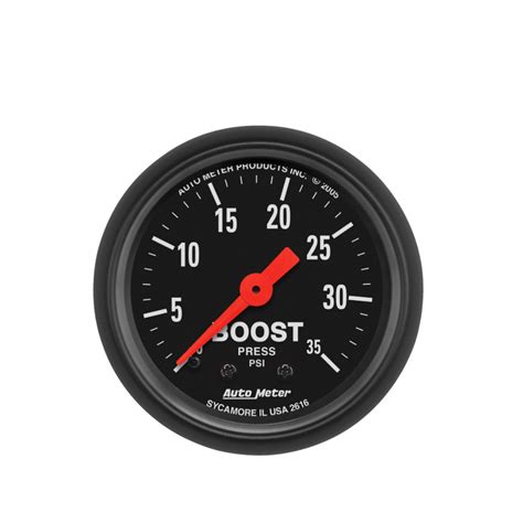 Autometer Z Series 35 Psi Boost Pressure Gauge 2616 Bmp Tuning