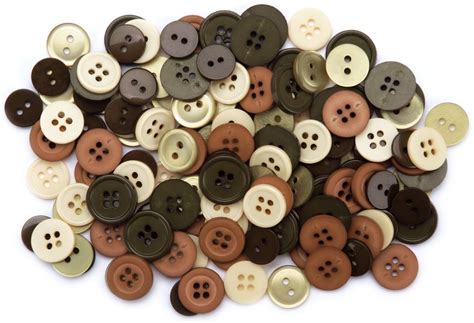 Assorted Craft Buttons Sewing Buttons Brown Buttons Black Buttons Basic