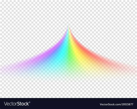 Rainbow Road Isolated On Light Transparent Vector Image