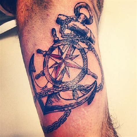 Ships wheel, anchor, and compass. The Best Anchor Tattoo Ideas | Best Tattoo 2015, designs ...