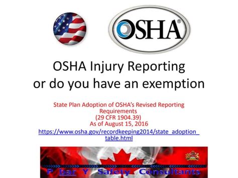 Osha Injury Reporting Ppt