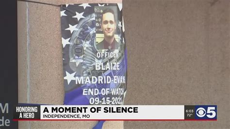 Moment of Silence: Independence says goodbye to fallen police officer