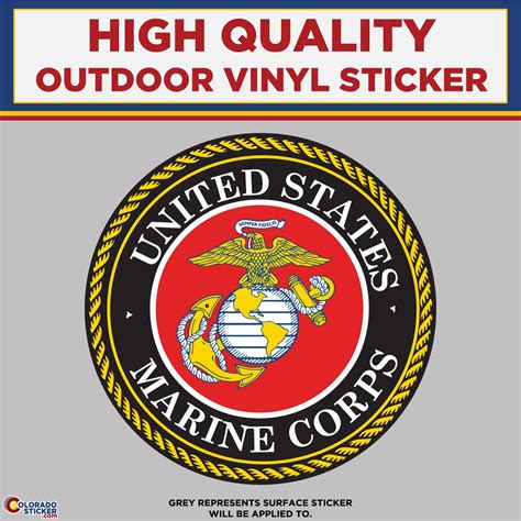 United States Marine Corps Marines High Quality Vinyl Stickers