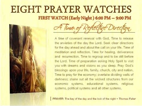 Eight Prayer Watches Prayers For Men Everyday Prayers Bible Study