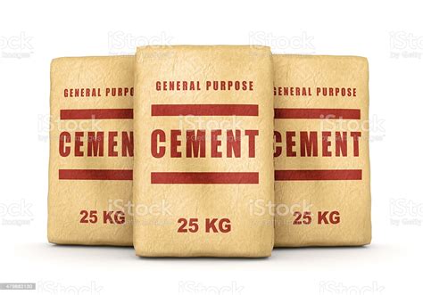 Group Of Cement Bags Stock Photo - Download Image Now - iStock