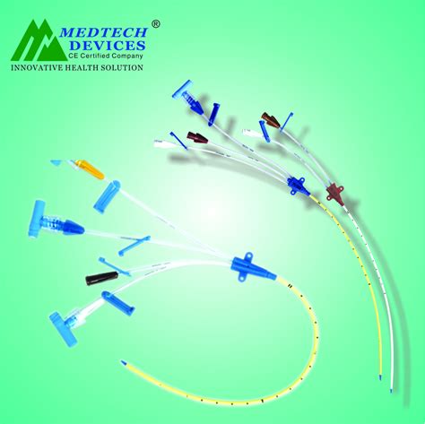 Medcath Curved Triple Lumen Central Venous Catheter For Hospital Size