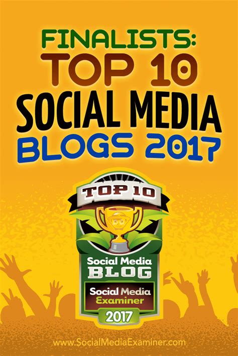 Finalists Top 10 Social Media Blogs 2017 By Lisa D Jenkins On Social