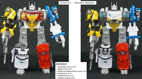 Every Transformers G Combiners Comparison List Transformers Truck