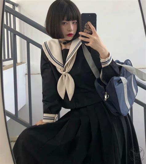 Long Sleeves Seifuku Japanese Jk Uniform Set Womens Fashion Dresses