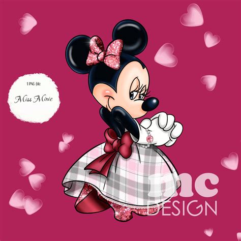 Miss Minnie Mouse Png File Miss Minnie Minnie Sublimation Etsy