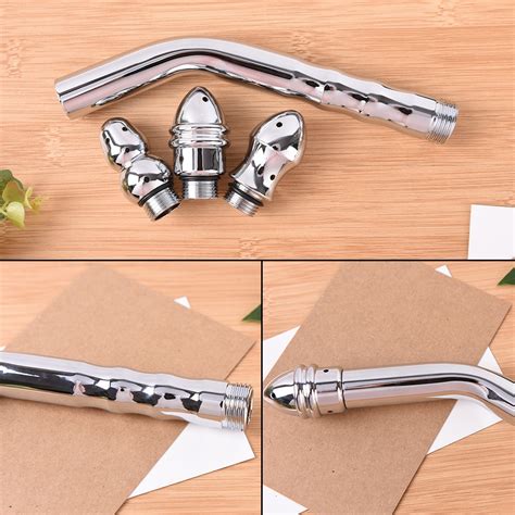 Heads Aluminum Enema Shower Vaginal Anal Cleaner Anal Douche Shower Cleaning Bathroom Rectal