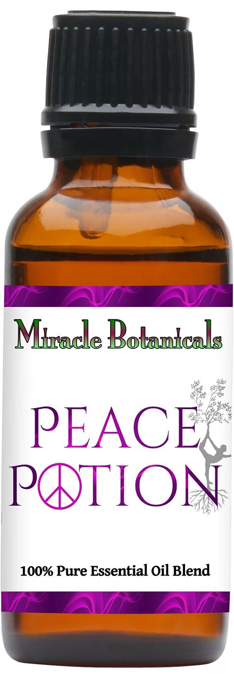 Miracle Botanicals Peace Potion 100 Pure Therapeutic Grade Etsy