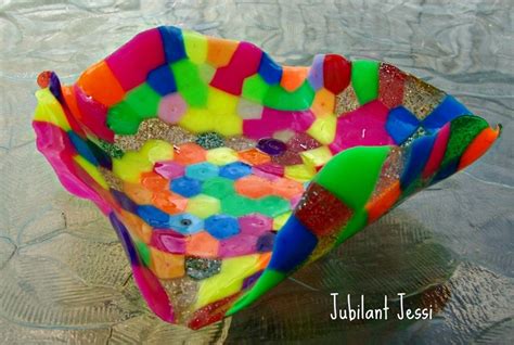 Jubilant Jessi Melted Plastic Bowl Melted Pony Beads Diy Projects