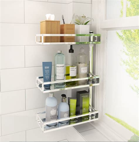 With thanksgiving this week and christmas coming, i've been getting our guest room and bathroom ready! 2~4-Tier Rotatable Wall Mounted Bathroom Shelves Bath ...