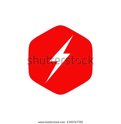 Flash Thunder Logo Design Vector Template Stock Vector Royalty Free