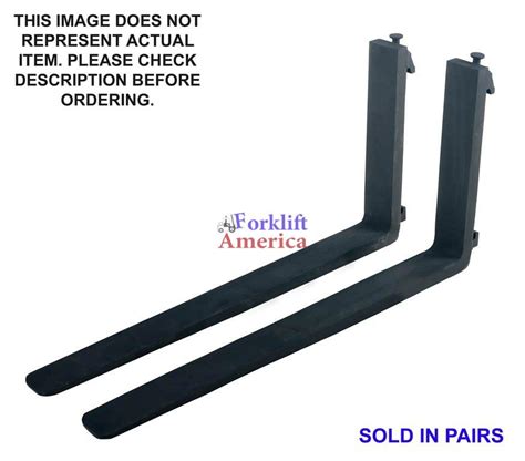 Pair 1 12x4x48 Forks Ita Class Ii Forklift America