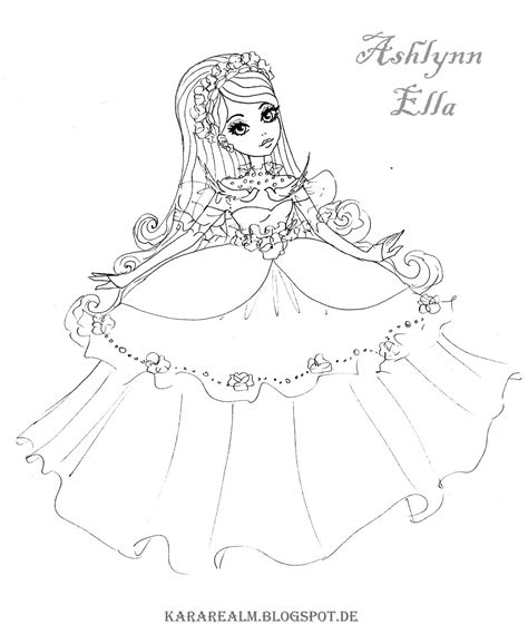 All you need is photoshop (or similar), a good photo, and a couple of minutes. Ever After High Coloring Pages