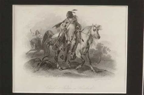 Blackfoot Indian On Horseback After Karl Bodmer 1809 1