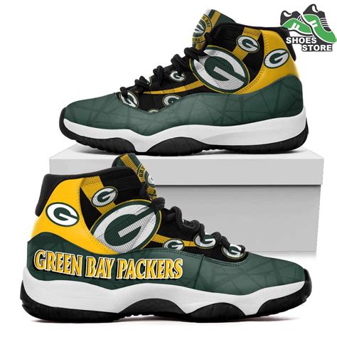 Green Bay Packers Logo J11 Shoes Casual Sneakers