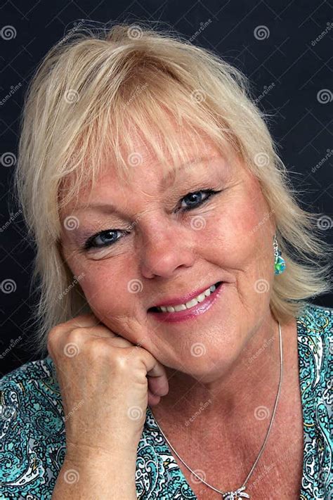 mature blonde woman headshot stock image image of older headshot 25272019