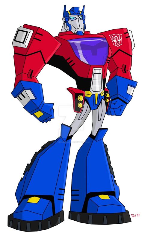 Transformers Animated Optimus Prime Cartoon