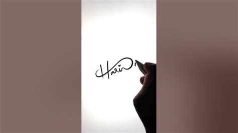 Harini Signature Style How To Sign Your Name Letter H Cursive Design