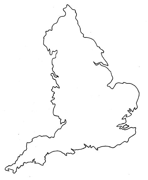 Blank Map England