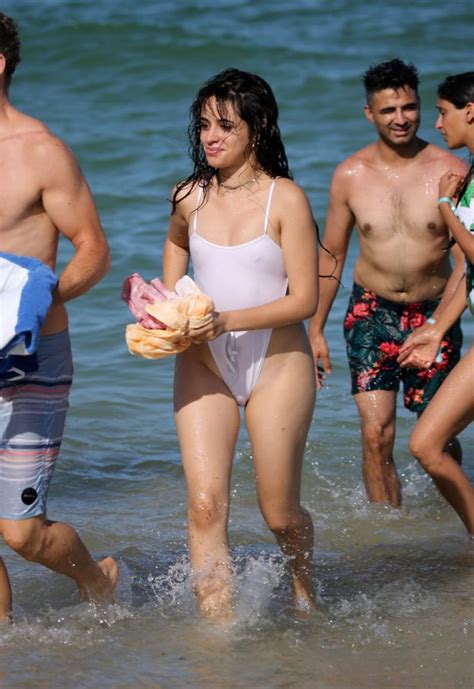 Camila Cabello Thefappening Tits And Cameltoe At A Beach In Miami
