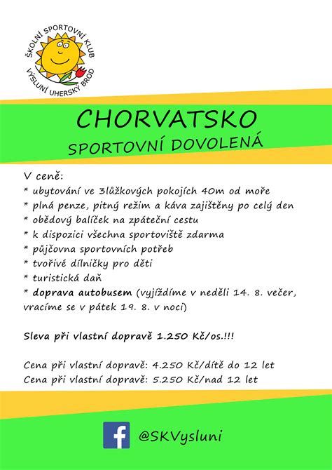 Chorvatsko Rodina Back 2022 Školní Sportovní Klub Výsluní