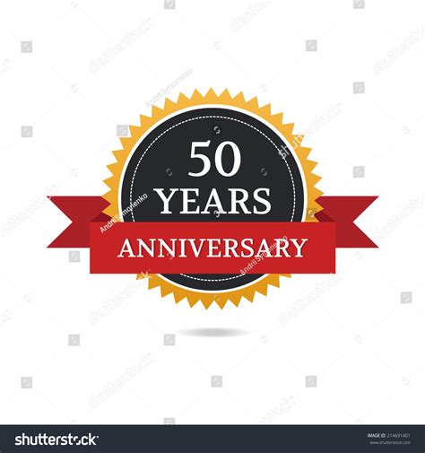 Anniversary 50th Stock Illustration 214691401 Shutterstock